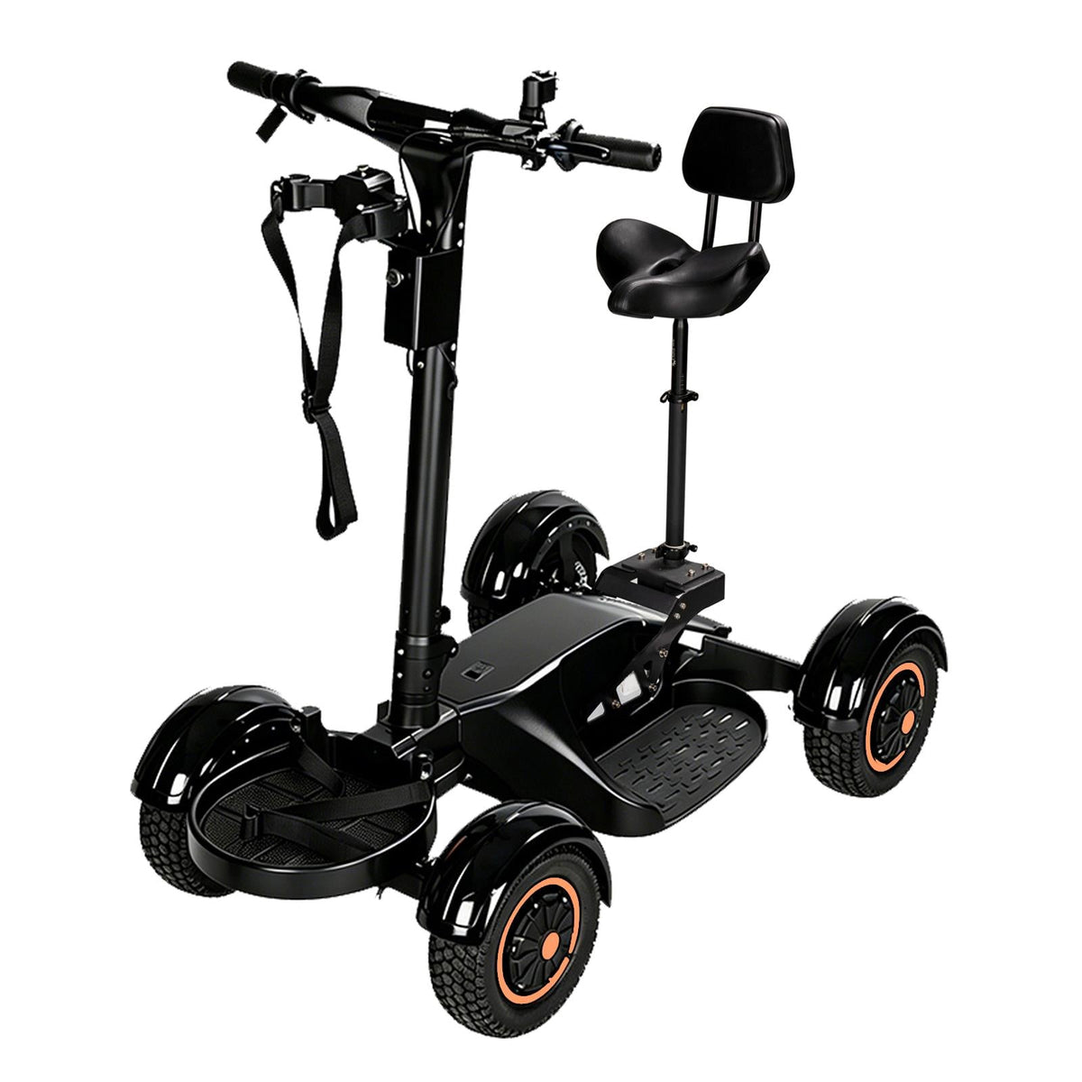 Foldable electric golf scooter on a golf course - AESWGOF US