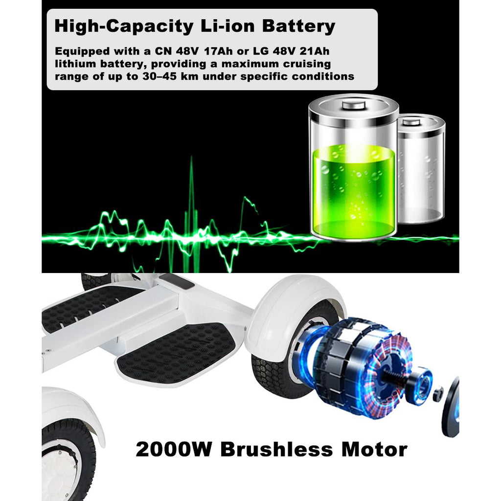 AESWGOF electric golf scooter with 2000W brushless motor and battery