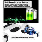 AESWGOF electric golf scooter with 2000W brushless motor and battery