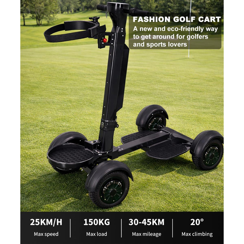 AESWGOF electric golf scooter riding on the golf course field