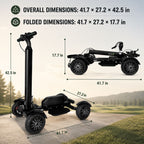 AESWGOF Go3 Foldable Electric Golf Scooter With Seat & Umbrella – 2400W Dual Motor, 48V 20Ah Battery - Fast US Shipping