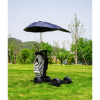AESWGOF electric golf scooter with golf bag holder and umbrella