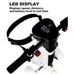 AESWGOF electric golf scooter with LED display and handlebar