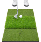 AESWGOF Foldable Tri-Turf Golf Hitting Mat, Non-Slip & Durable Outdoor Practice Mat