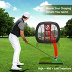AESWGOF Golf Chipping Net Set – All-in-One Training Kit with Mat & 12 Balls